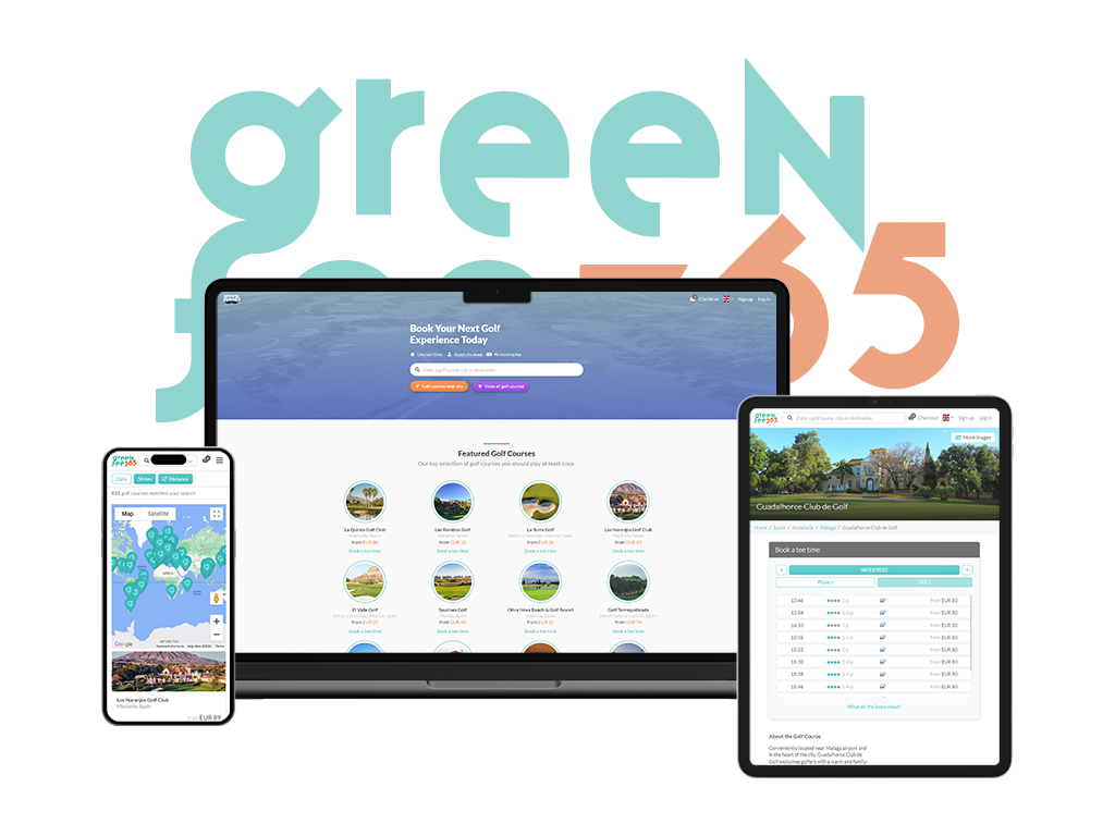 Greenfee365 - booking service for golfers and golf clubs - SaaS development