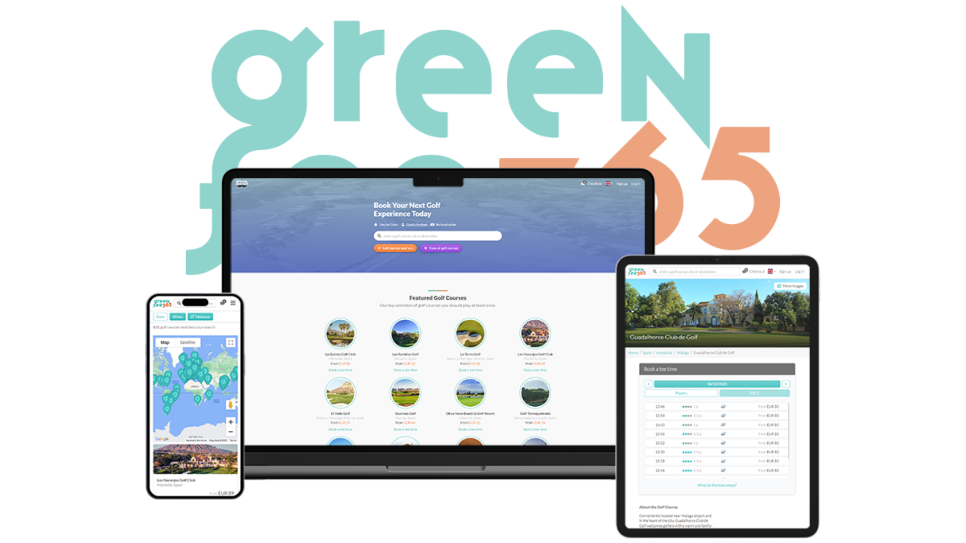 Greenfee365 - booking service for golfers and golf clubs - SaaS development